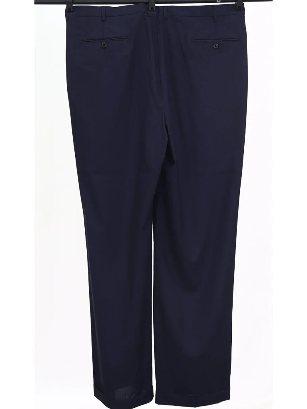 Hickey Freeman Mahogany 52L 42x35 Navy Full Suit 2-Button Solid R919
